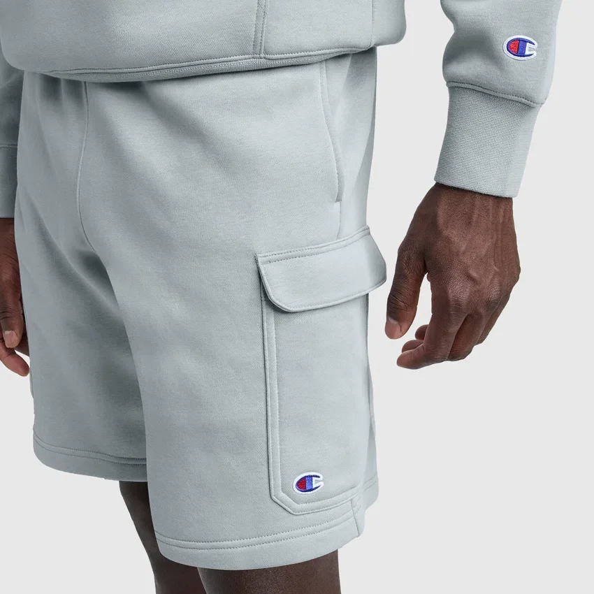 8"-Fleece-Cargo-Shorts, C Logo