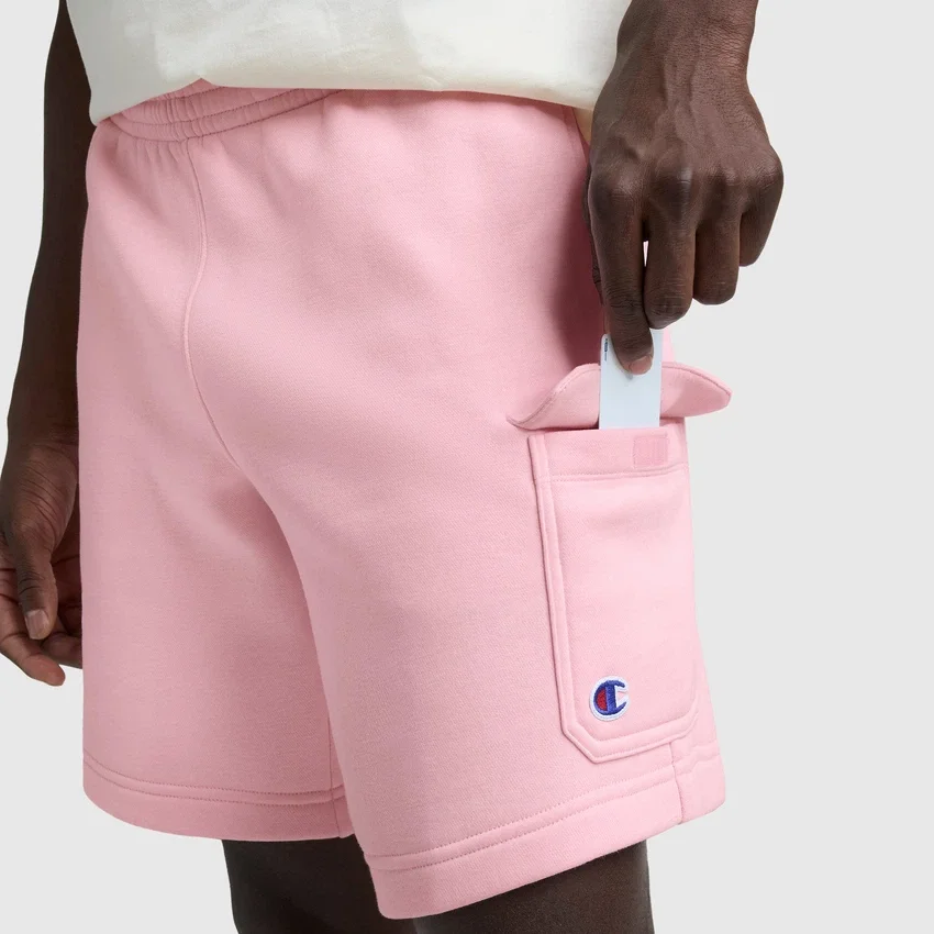 8"-Fleece-Cargo-Shorts, C Logo