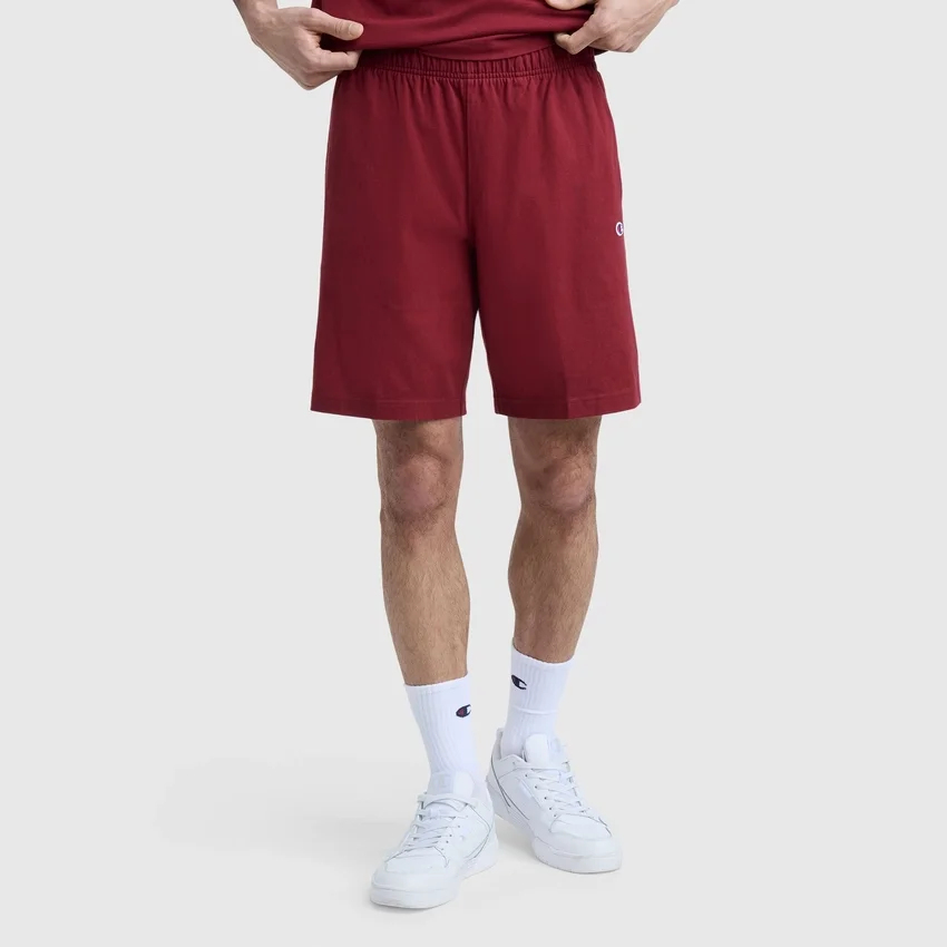 9" Leichte Lounge-Shorts, C Logo-Aufnäher