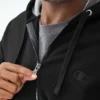 Powerblend-Hoodie mit durchgehendem Reißverschluss, C Logo