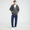 Powerblend-Hoodie mit durchgehendem Reißverschluss, C Logo