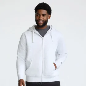 Powerblend-Hoodie mit durchgehendem Reißverschluss, C Logo – Big & Tall