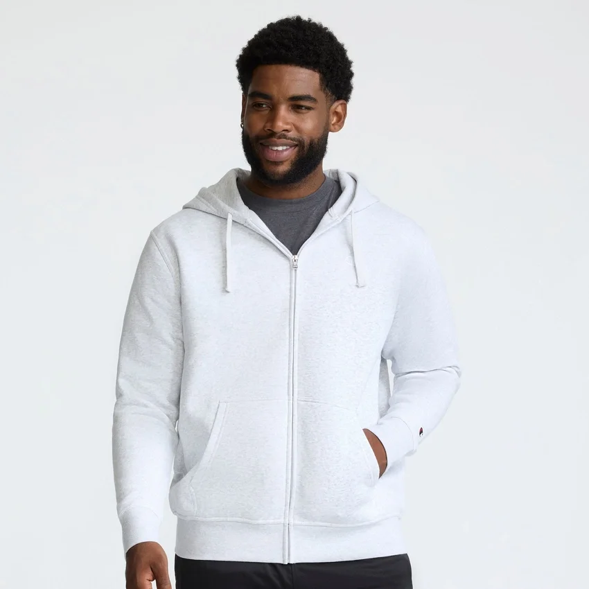 Powerblend-Hoodie mit durchgehendem Reißverschluss, C Logo – Big & Tall
