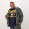 Powerblend-Hoodie mit durchgehendem Reißverschluss, C Logo – Big & Tall