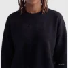 Powerblend-Sweatshirt mit Rundhalsausschnitt, gesticktem Script Logo