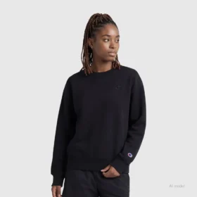 Powerblend-Sweatshirt mit Rundhalsausschnitt und kleinem „C“