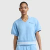 Tennis Court Poloshirts, gesticktes Script Logo