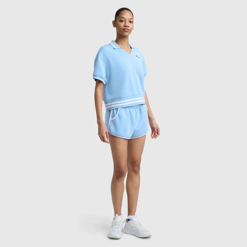 Tennis Court Poloshirts, gesticktes Script Logo